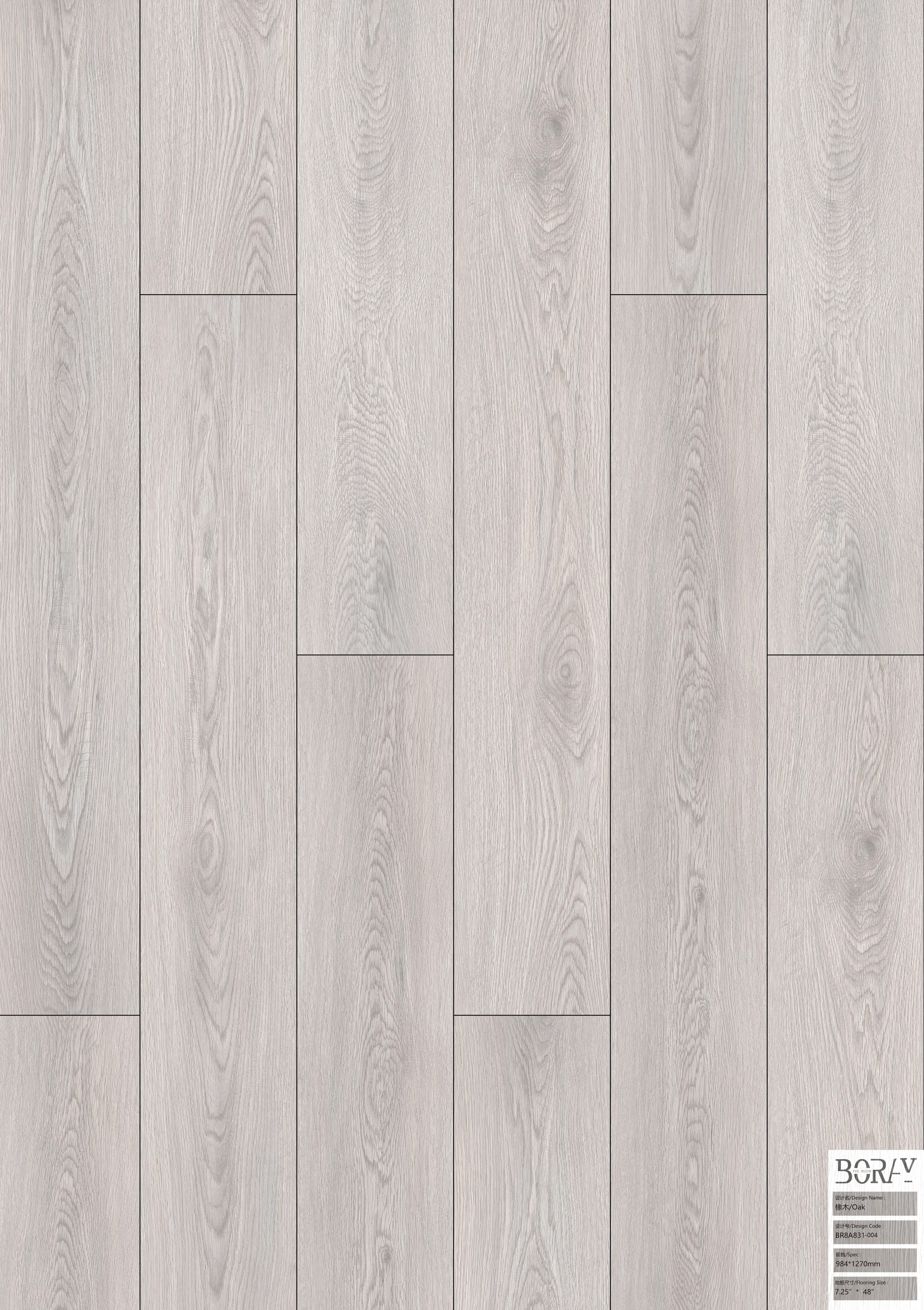 BORUI 8A831 OAK PVC DECOR FILM FOR SPC/LVT/WPC FLOORING