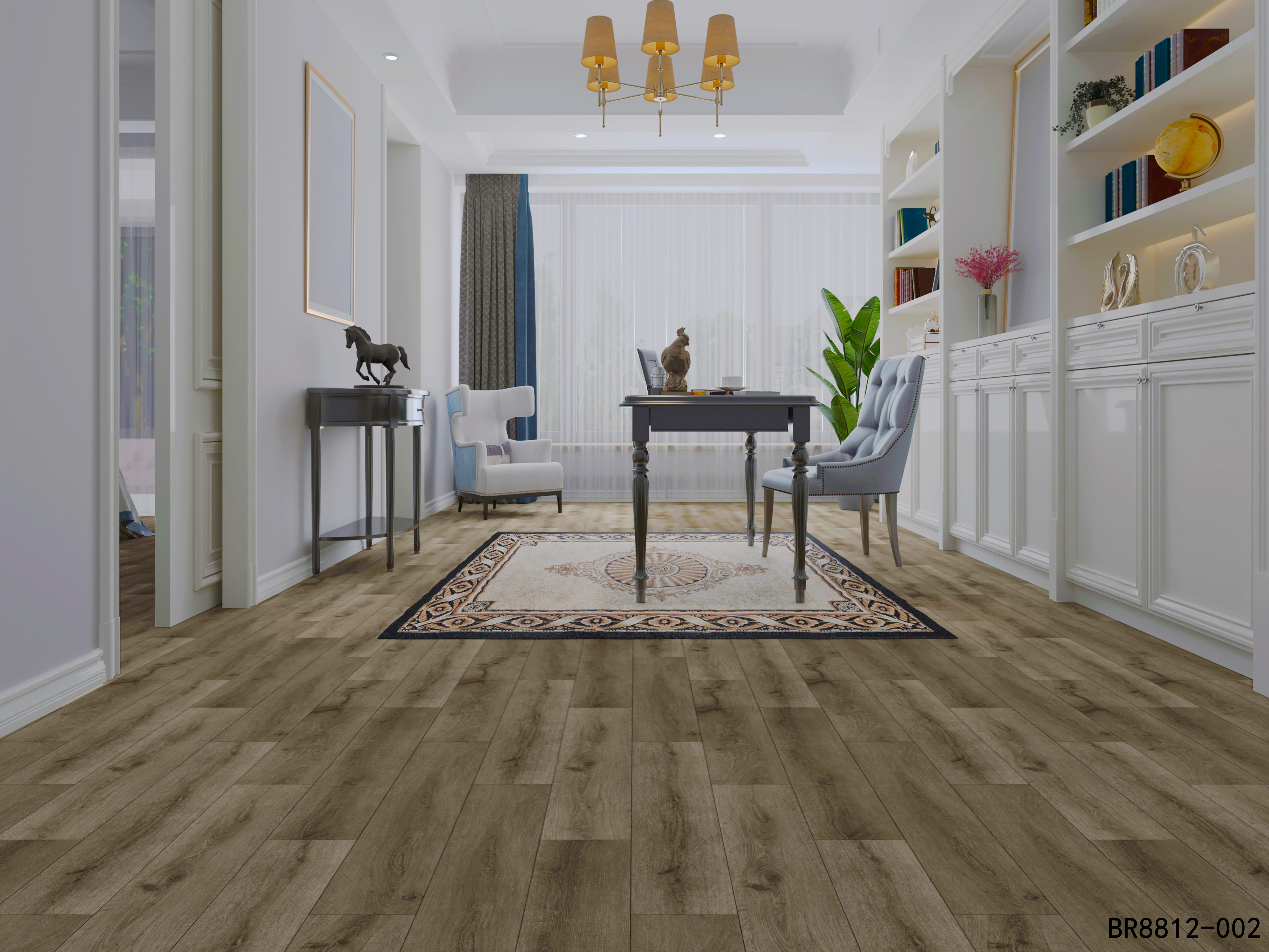 BORUI 8812L Mombasa Oak PVC DECOR FILM FOR SPC/LVT/WPC FLOORING