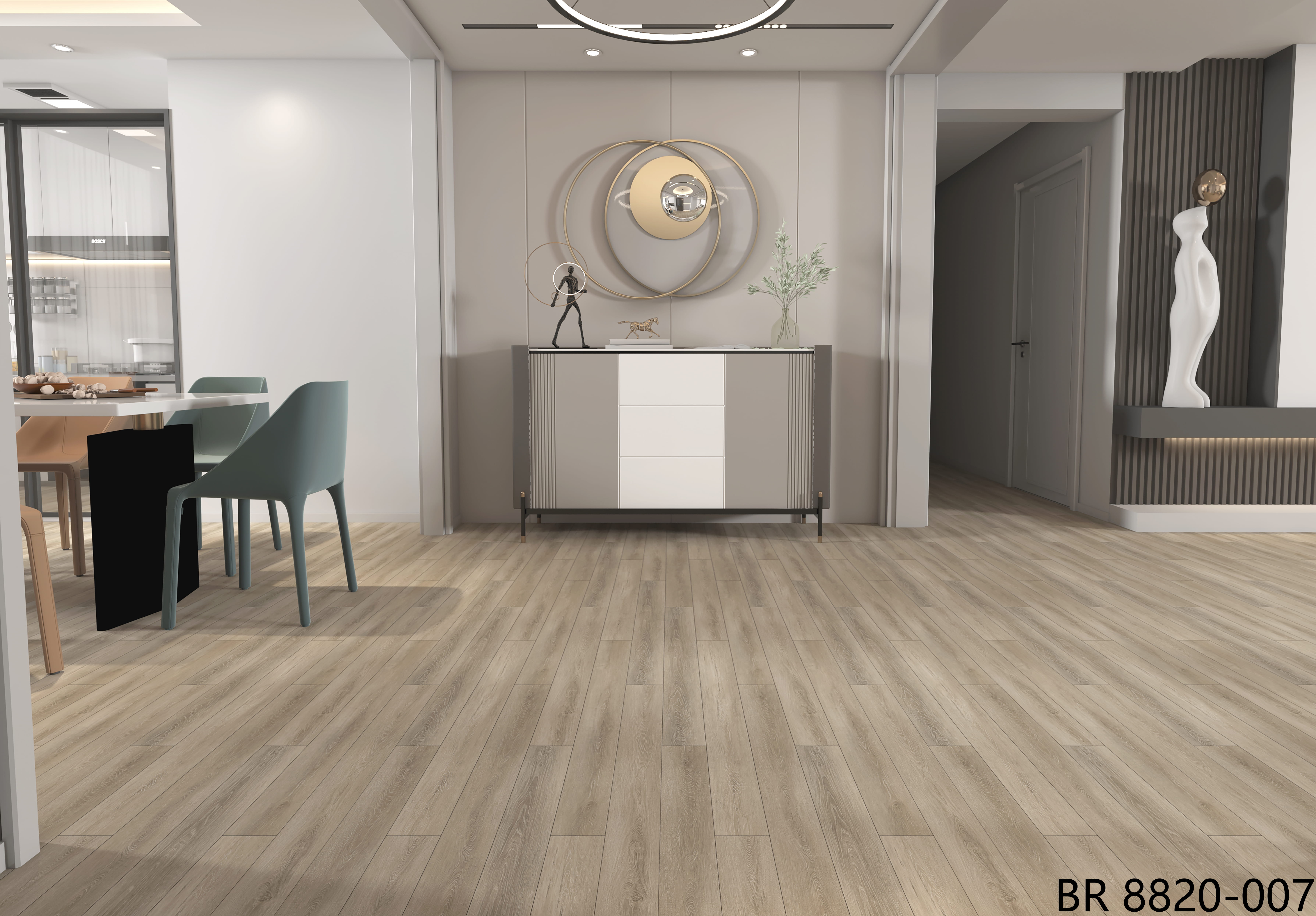 BORUI 8820L Oak PVC DECOR FILM FOR SPC/LVT/WPC FLOORING