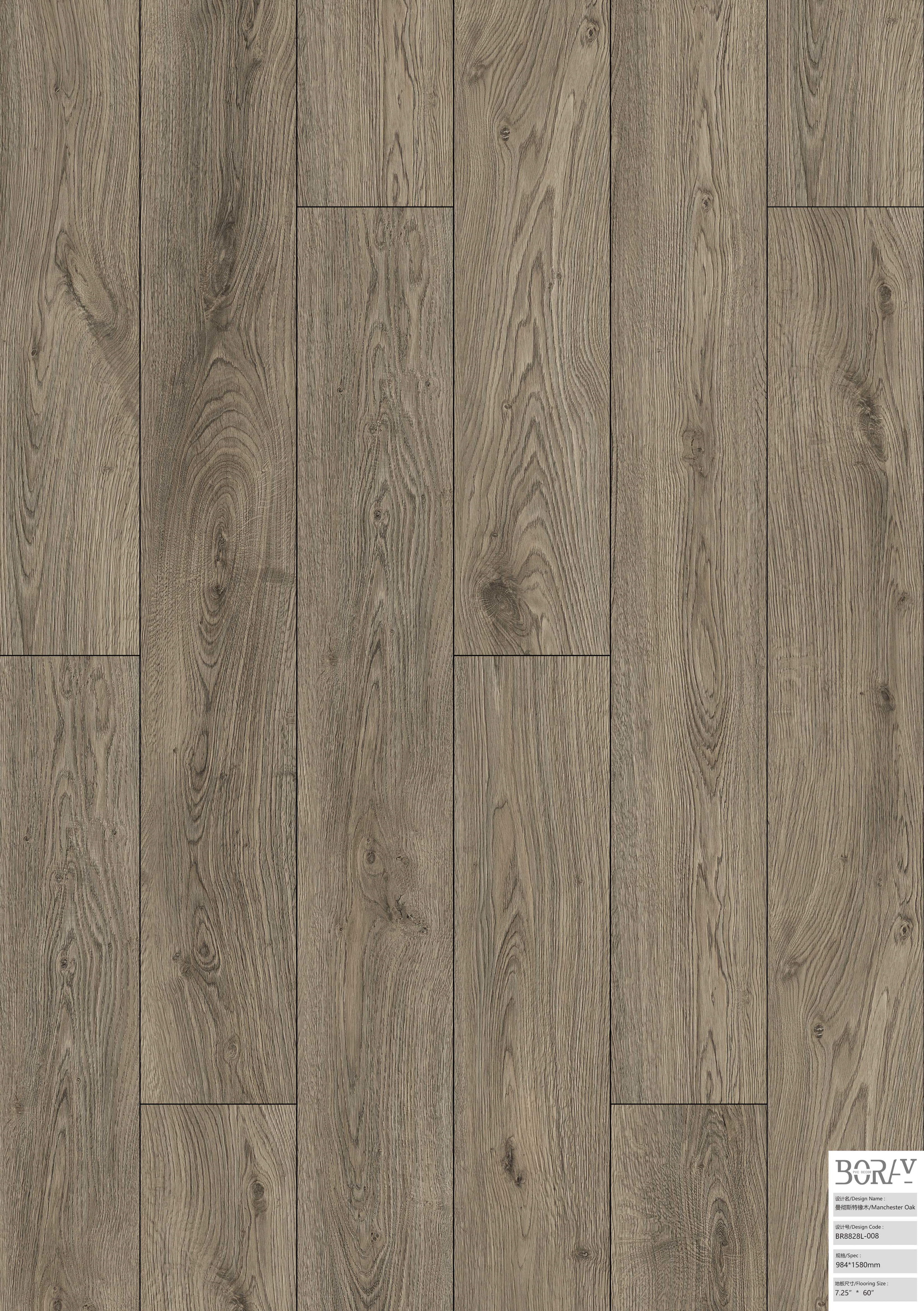 BORUI 8828L Manchester Oak PVC DECOR FILM FOR SPC/LVT/WPC FLOORING