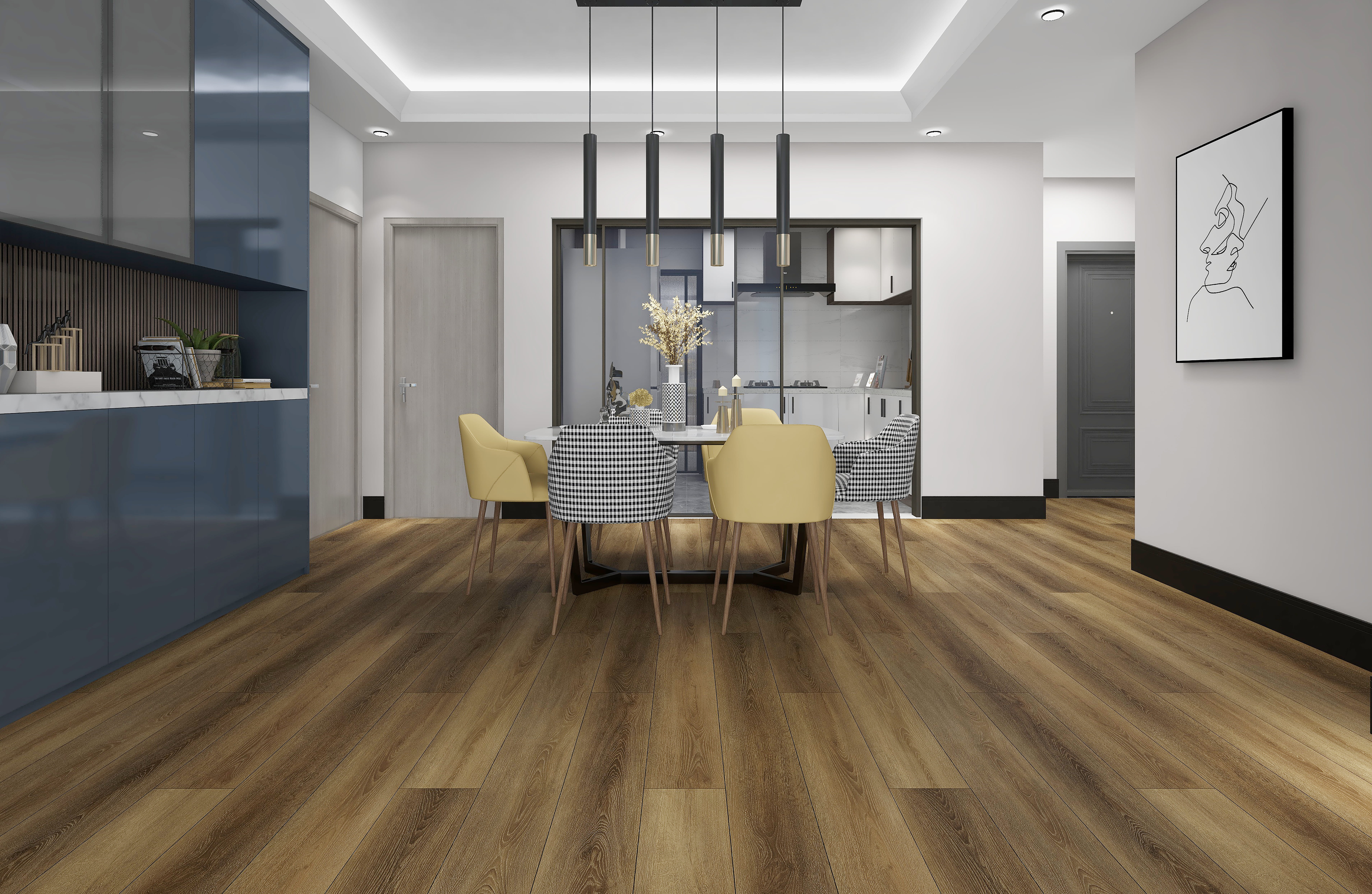 BORUI 8857L Naples Oak PVC DECOR FILM FOR SPC/LVT/WPC FLOORING